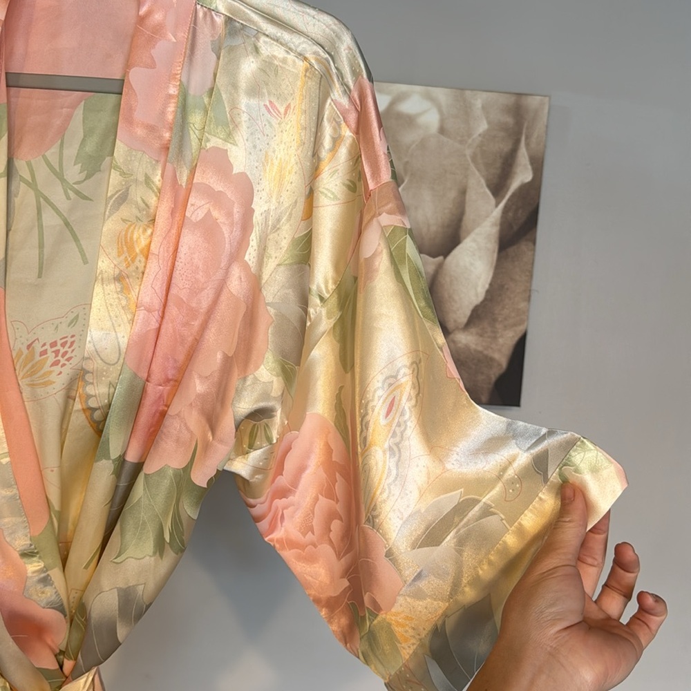 Floral Print Summer Robe Small/Medium - Picture 3 of 5